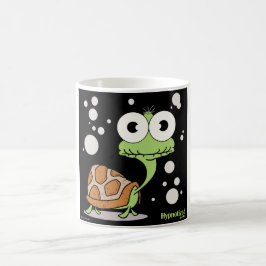 Café Branco da tartaruga caneca branca clássica de 11
