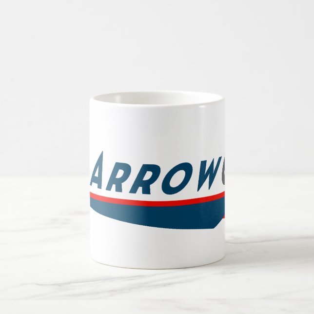 Café Branco de ArrowCat caneca branca clássica de 11 (Centro)
