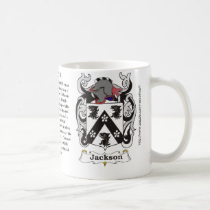 Café Brasão da família de Jackson uma caneca