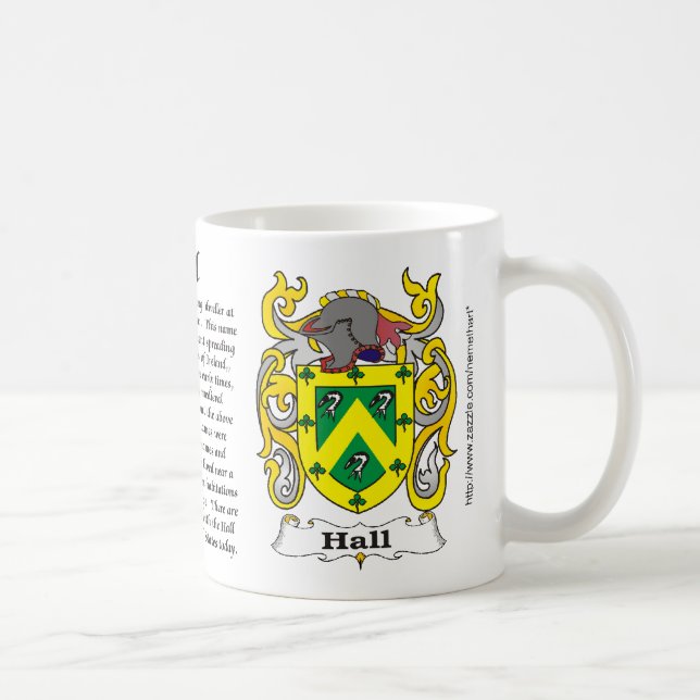 Café Brasão da família de Salão uma caneca (Direita)