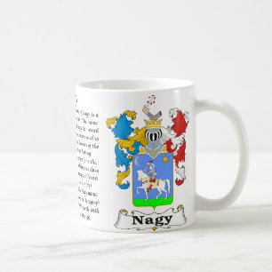 Café Brasão húngara da família de Nagy uma caneca
