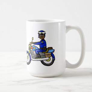 Café Brown ou caneca escura da bobina de motocicleta da