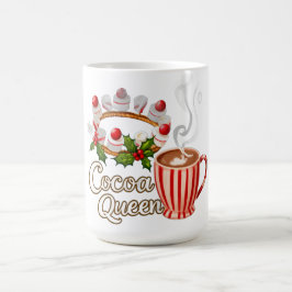 Café Cacau Rainha Engraçada Caneca de Natal