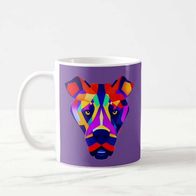 Café Cachorro de Alexander, caneca roxa (Esquerda)