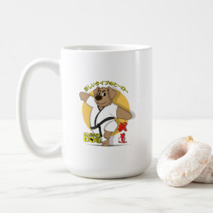 Café Cachorro de Karatê Caneca Clássica #15