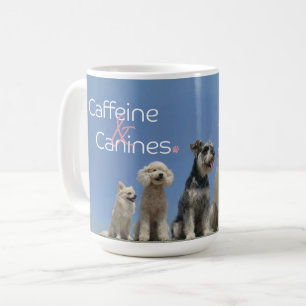 Café Cafeína e Caninos Caneca de Presente de Foto de Ci