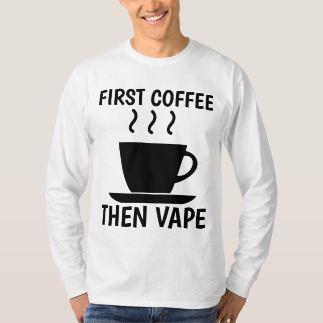 CAFÉ Camisetas VAPE T-shirts (Frente)