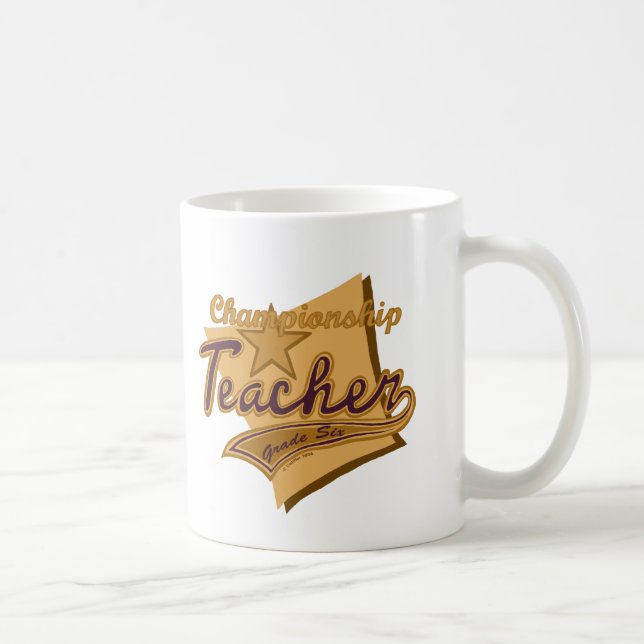 Café Campeão - Grau 6 Caneca de professor (Direita)
