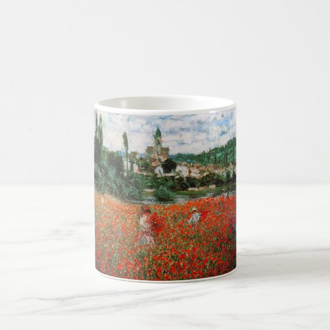 Café Campo de Monet da caneca vermelha das papoilas (Centro)