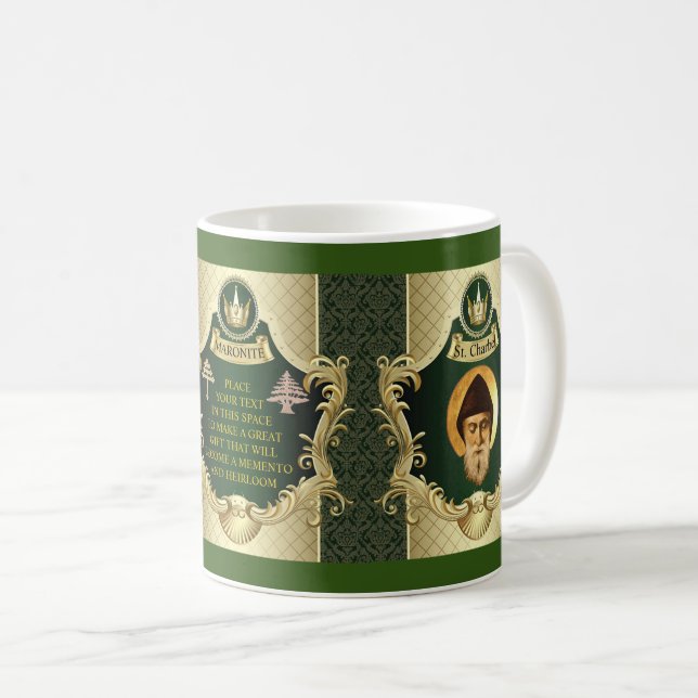 CAFÉ CANAÃ DE MARONITA PRESENTE PERSONALIZADO EM CANECA (Frente Esquerda)