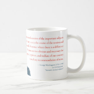 Café Caneca #10 "civismo " de George Washington