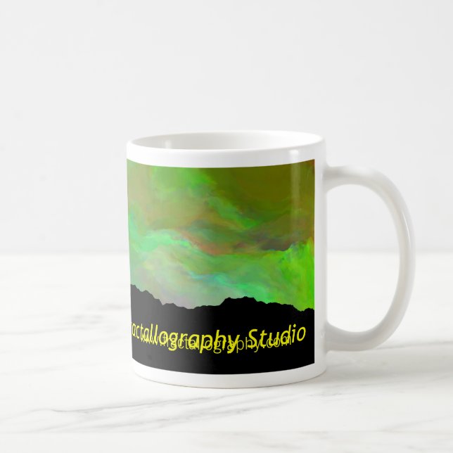 Café Caneca 15oz do estúdio de Fractallography - (Direita)