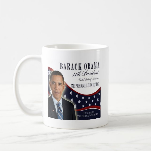 Café Caneca 2013 comemorativa da inauguração de Barack (Esquerda)