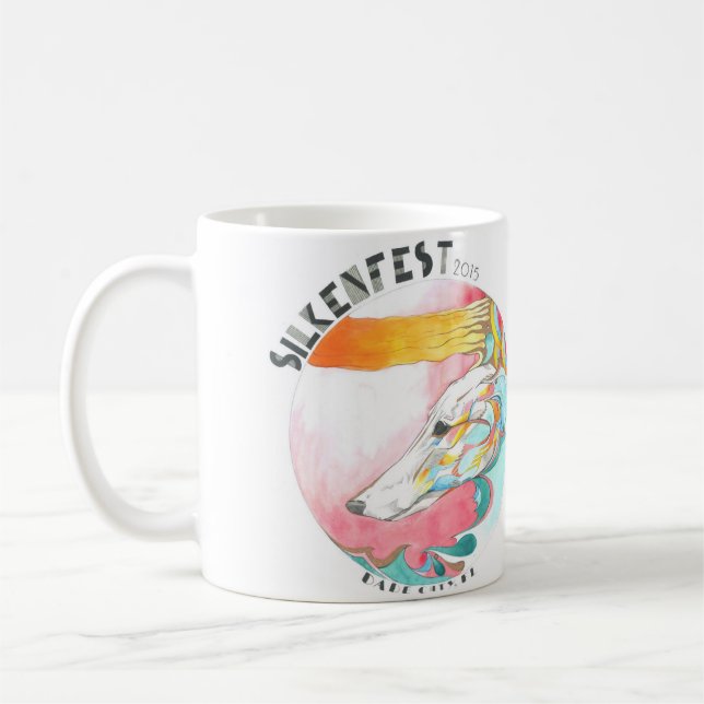Café Caneca 2015 do logotipo de Silkenfest (Esquerda)