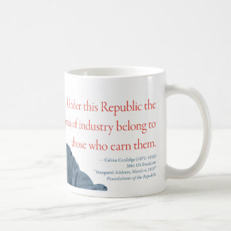 Café Caneca #20 "recompensas de Calvin Coolidge de