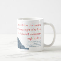 Caneca #23 "o governo grande " de Calvin Coolidge