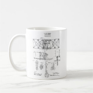 Café Caneca #6 do avião dos irmãos de Wright