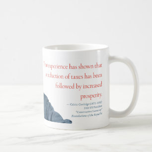 Café Caneca #7 "prosperidade " de Calvin Coolidge