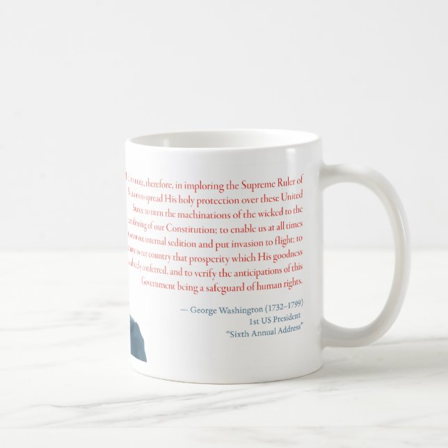 Café Caneca #8 de George Washington (Direita)
