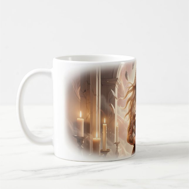 Café Caneca Abraço Iluminado por Velas de Devoção Etern (Esquerda)
