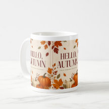 Caneca Aconchegante de Outono | Olá Outono Abóbora