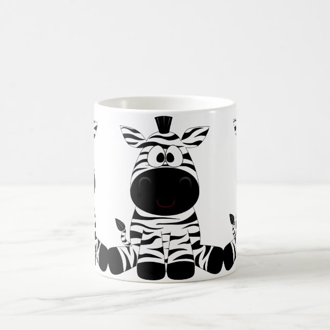 Café Caneca Adorável de Zebra (Centro)