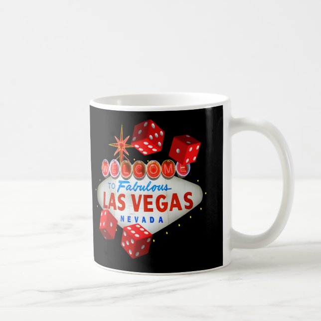 Café Caneca afortunada dos dados de Las Vegas (Direita)