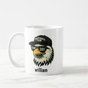 Café Caneca Águia Personalizada para Fã de Futebol Pr