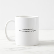 Caneca Alcott: Não Tenho Medo de Tempestades Canec
