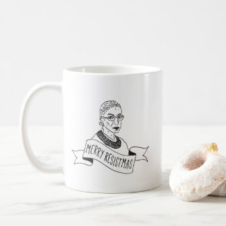 Café Caneca alegre de Ruth Bader Ginsburg Resistmas