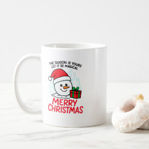 Café Caneca Alegre Natalícia Homem de Neve em Chamas Fu