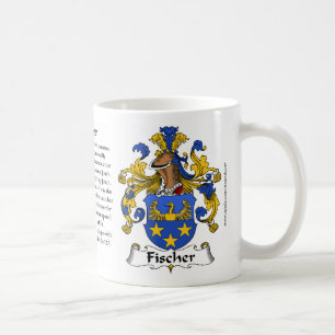 Café Caneca (alemão) da brasão da família de Fischer