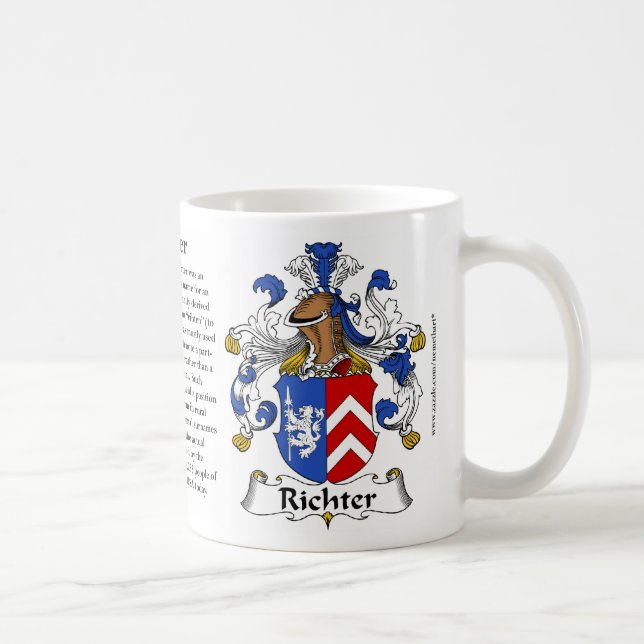 Café Caneca alemão da brasão da família de Richter (Direita)