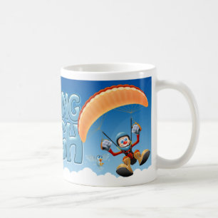 Café Caneca alta de voo do Paraglider