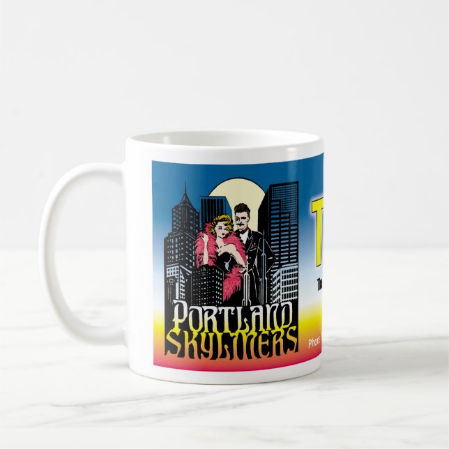 Café Caneca alta do clube de Portland Skyliners (Esquerda)