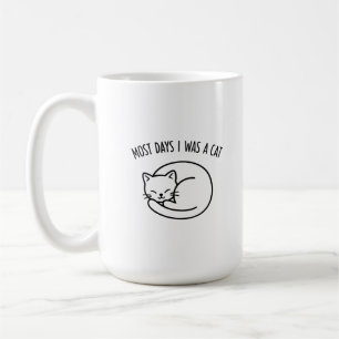 Café Caneca Amante de Gato Engraçado Gato Fofo Dormindo