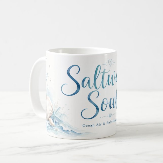 Café Caneca Amante do Oceano de Alma de Água Salgada (Frente Esquerda)