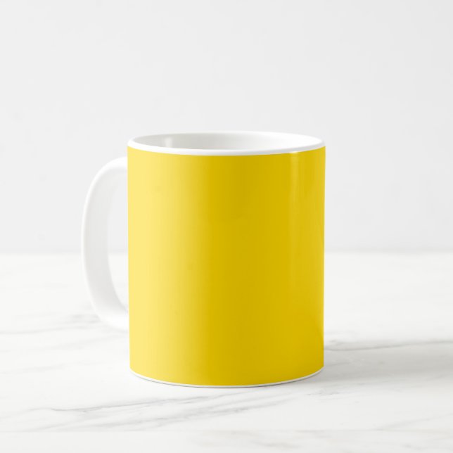 Café Caneca Amarela de Ônibus Escolar Personalizada (Frente Esquerda)