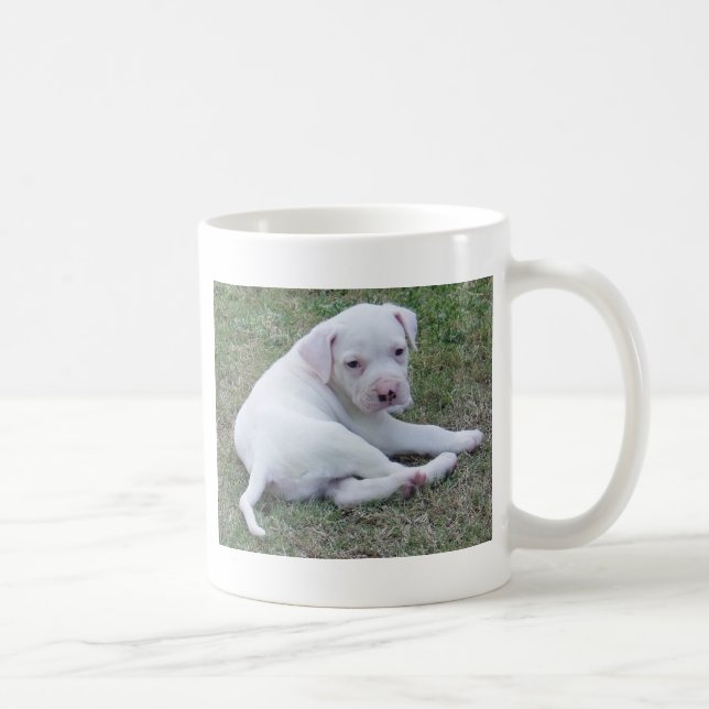 Café Caneca americana do filhote de cachorro do (Direita)