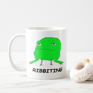 Café Caneca animal da chalaça do sapo de Ribbiting