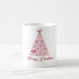 Café Caneca Árvore de Natal Rosa