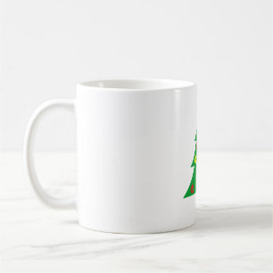 Café Caneca Árvore de Pinheiro Minimalista - Natal Abst