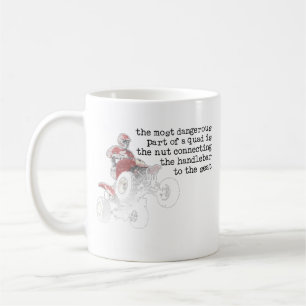 Café Caneca ATV Off-Road Quad de Nozes Perigosas