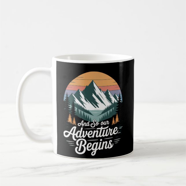 Café Caneca Aventura Começa - Presente para Amantes de  (Esquerda)