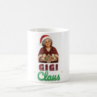 Café Caneca Avó de Natal Xadrez Gigi Claus