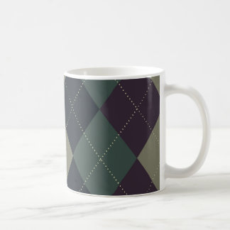 Café Caneca azul, cinzenta, roxa de Argyle