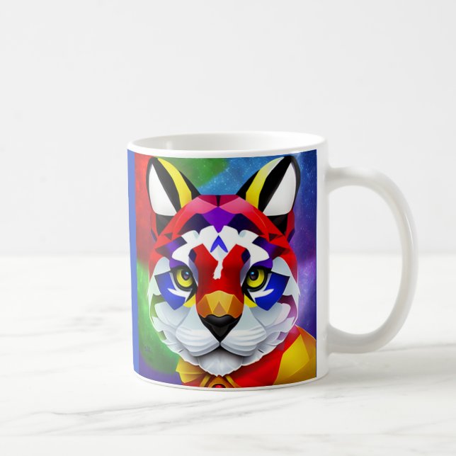 Café Caneca azul da mão esquerda do gato de Alexander (Direita)