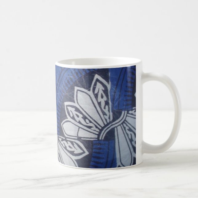 Café Caneca azul de Ancara da borboleta (Direita)