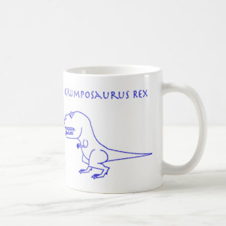 Café Caneca azul do pastel de Grumposaurus Rex