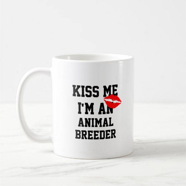 Café Caneca Beije Me Eu Sou Criador De Animais (Esquerda)